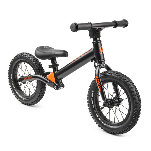 KOKUA Bikes Jumper 12 Black Dirt Balance Bike