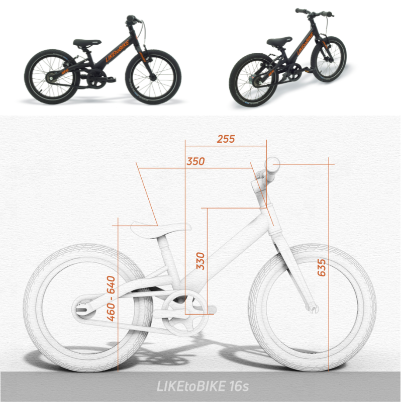 a drawing of a bike with a front wheel and a rear wheel