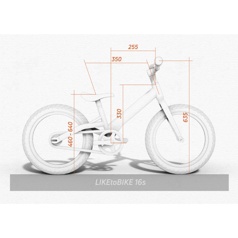 a drawing of a bike with a large wheel