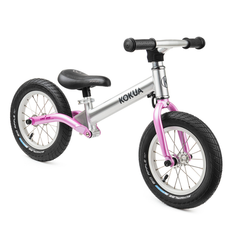 a KOKUA Jumper 12 balance bike is shown on a white background